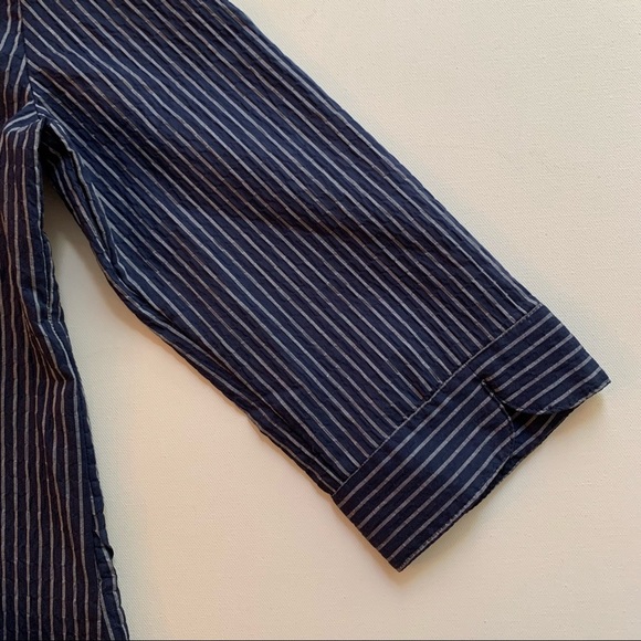 Vintage Alia Blouse Button-Front Striped Sz 8 NWT - Picture 5 of 12